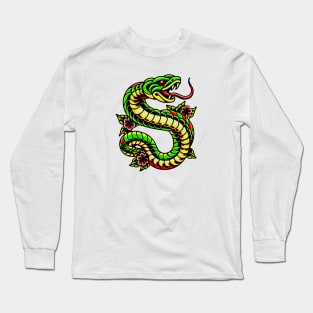 Snake Tattoo Long Sleeve T-Shirt